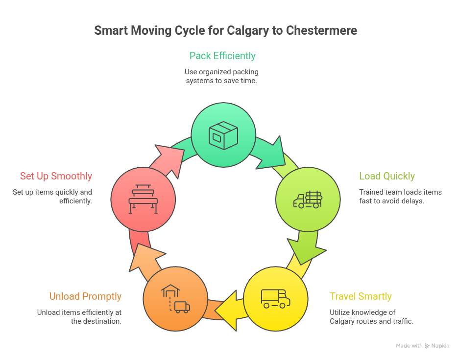How Long Does It Take to Move Calgary to Chestermere
