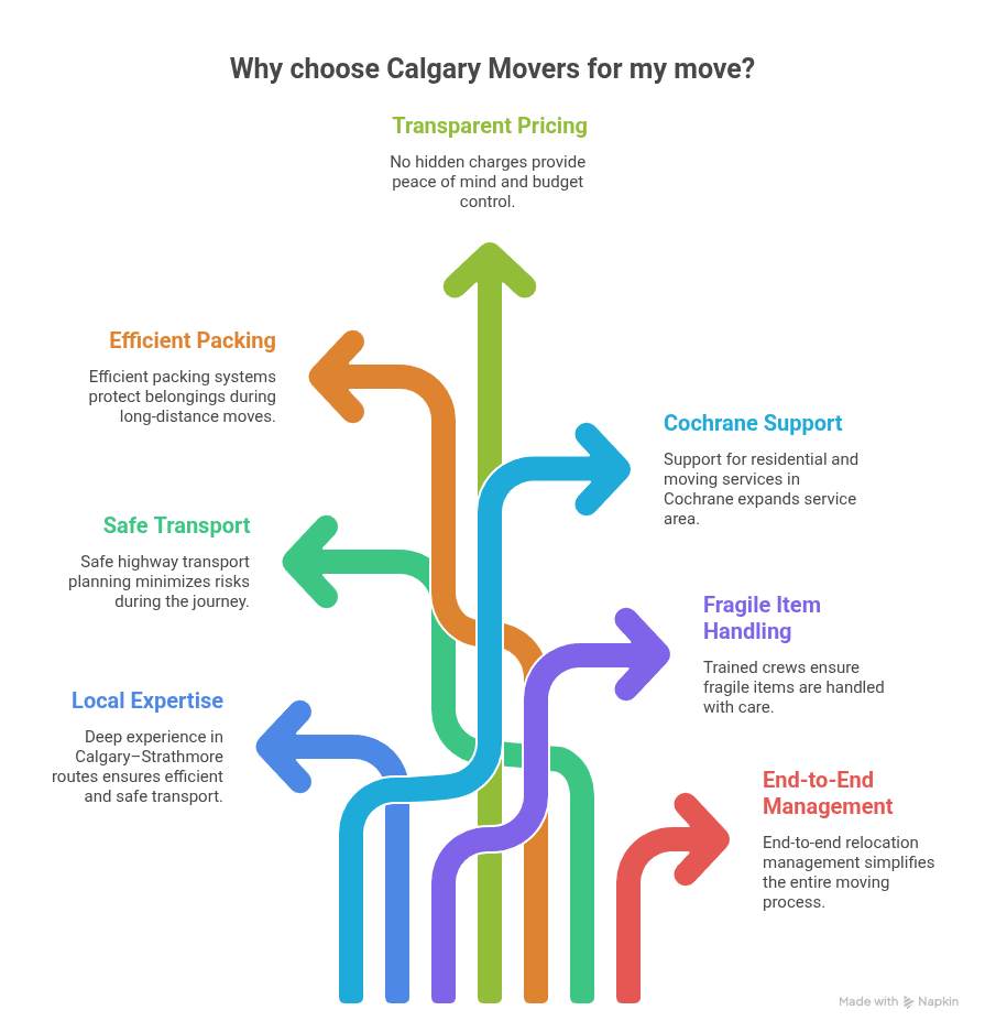 moving process Calgary to Strathmore