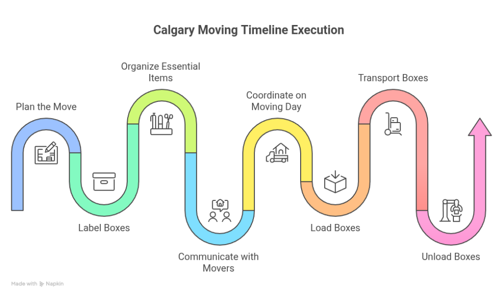 Calgary moving timeline