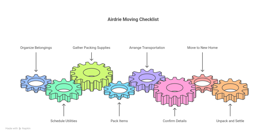 moving checklist in Airdrie